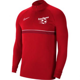 Team Gibloux Nike Academy 21 Drill Top Kinder in rot 