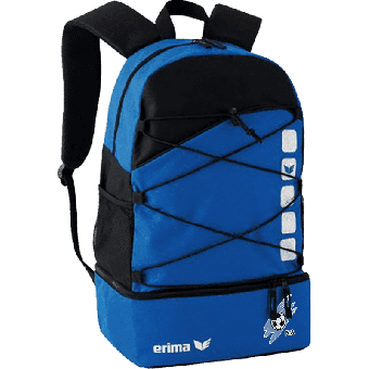 FC Affoltern a/A Erima Six Wings Rucksack mit Bodenfach | Unisex Royal Blau Schwarz in dunkelblau 
